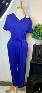 V neck  jumpsuit