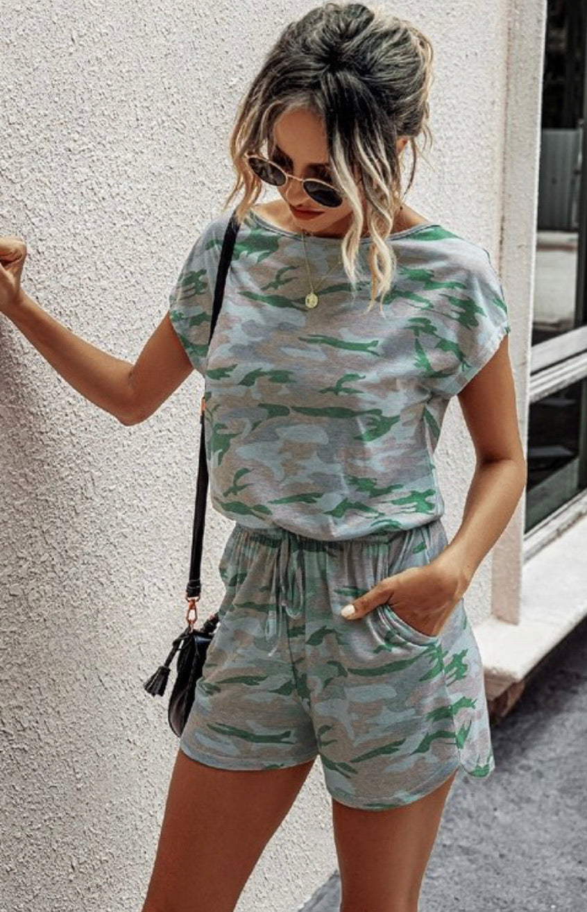 Camouflage romper