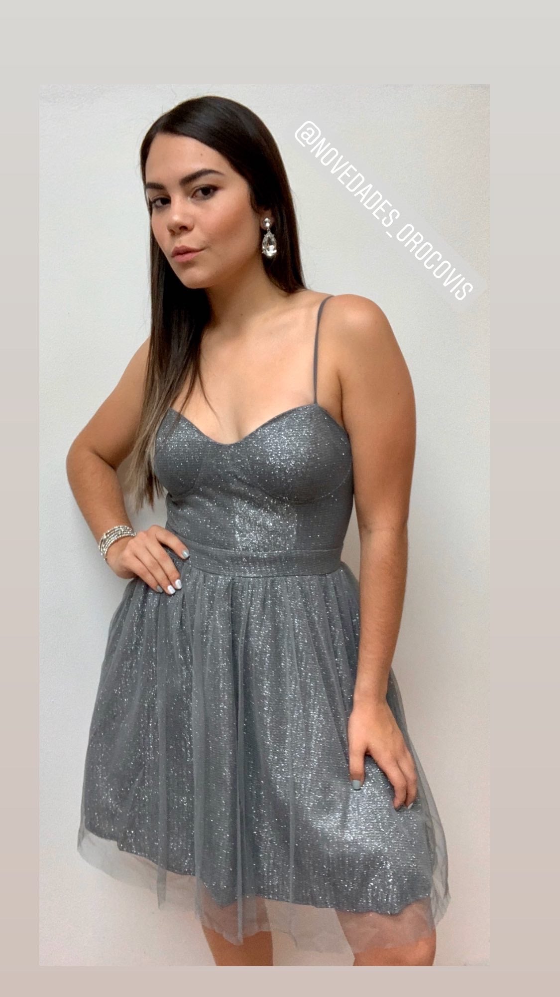 Metallic special occasion dress