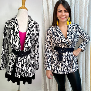 Diva printed blazer