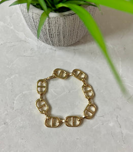 Linked gold filled bracelet