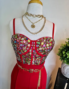 Colors stones bustier