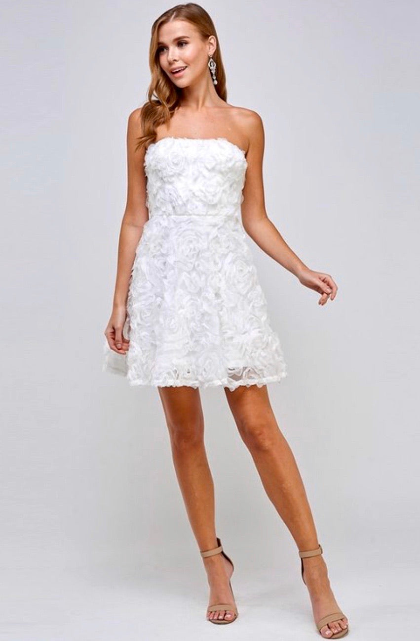 Organza flowers special occasion dress