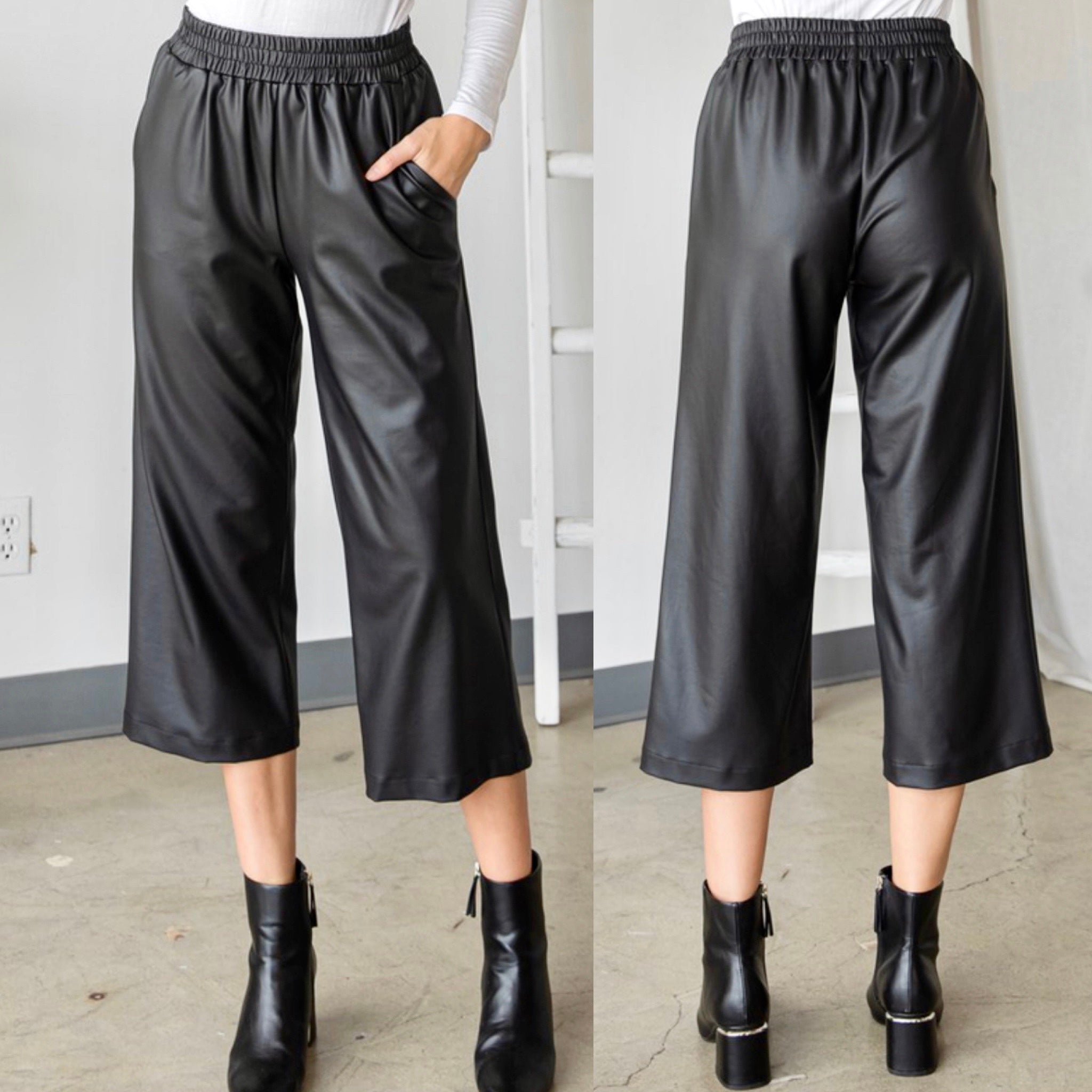 Faux Leather Palazzo pant