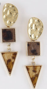 Animal print earrings