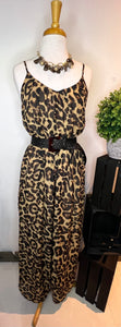 Leopard animal print jumpsuit